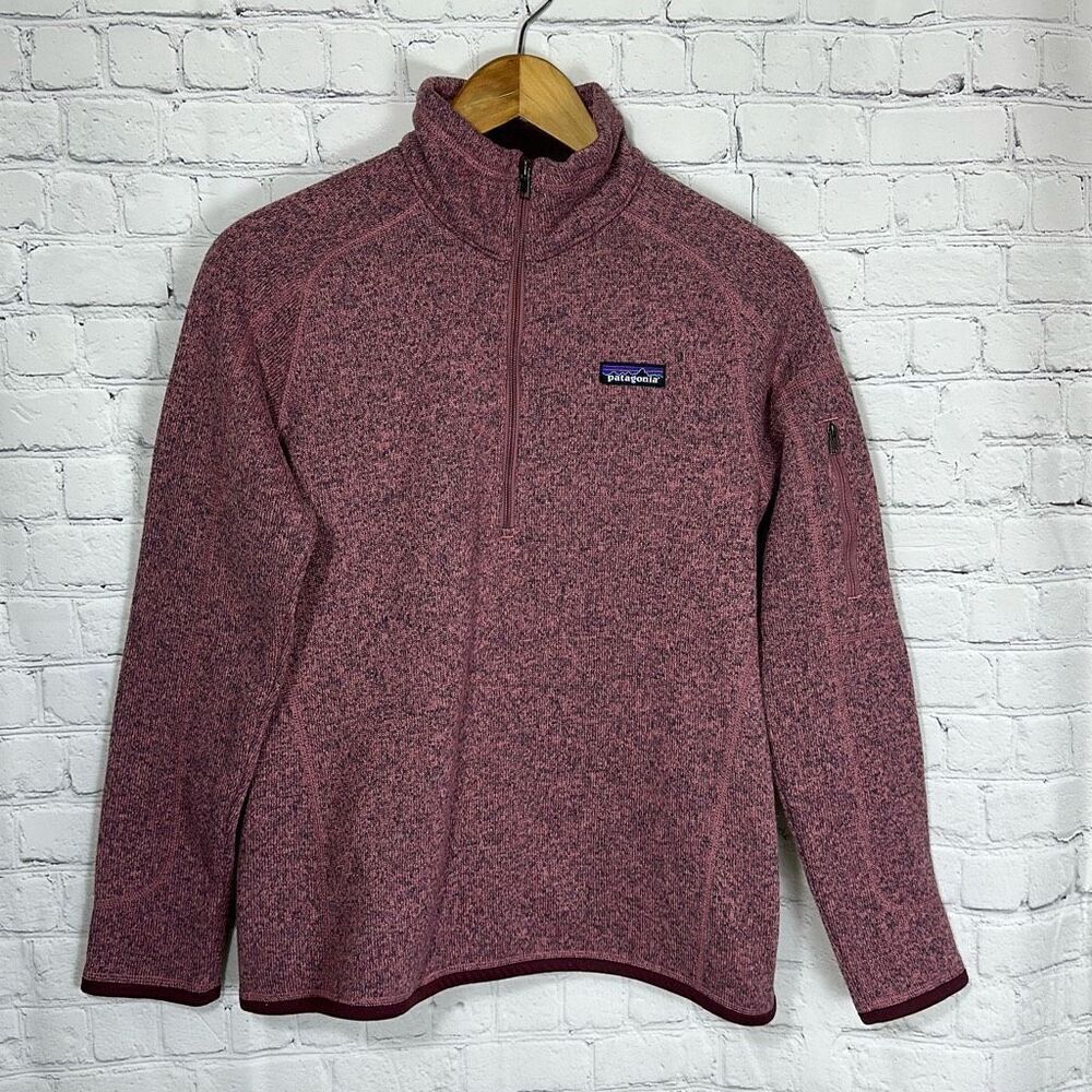 Patagonia Pink Better Sweater Quarter Zip Jacket Women’s Small s Style 25617
